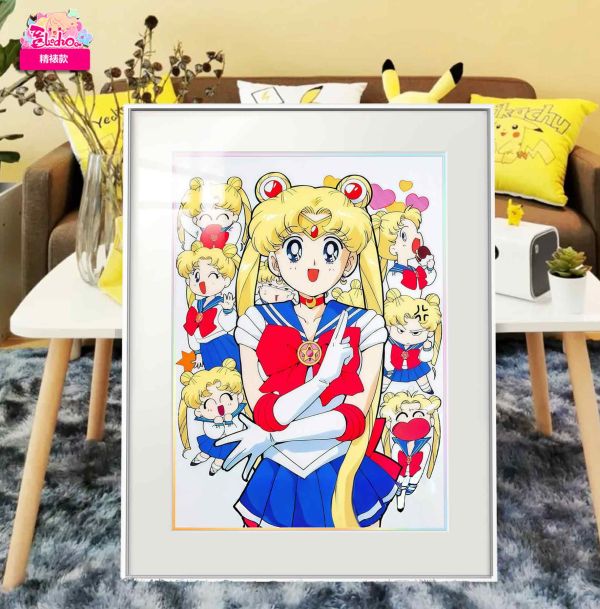 【海外代購】阿喵畫社 月月月野兔 展館級8k超清精裱畫 滑鼠墊 牆面掛毯 床頭地墊 