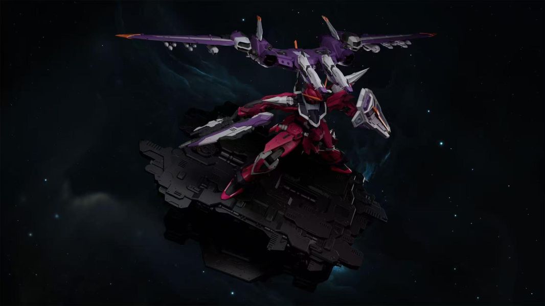 【預定】Evisuu ZGMF-X09A 狼神 搭配場景典藏小雕像 
