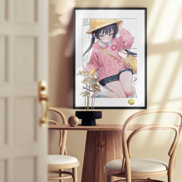 【海外代購】皇呱 《慌慌的小妃咲》蔚藍檔案龍華妃咲裝飾畫 午睡毯 地毯 