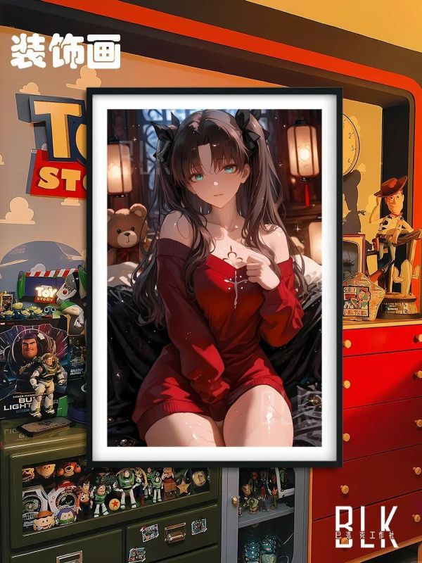 【海外代購】巴洛克 《紅衣遠阪凜》Fate/stay night裝飾畫冰箱貼 