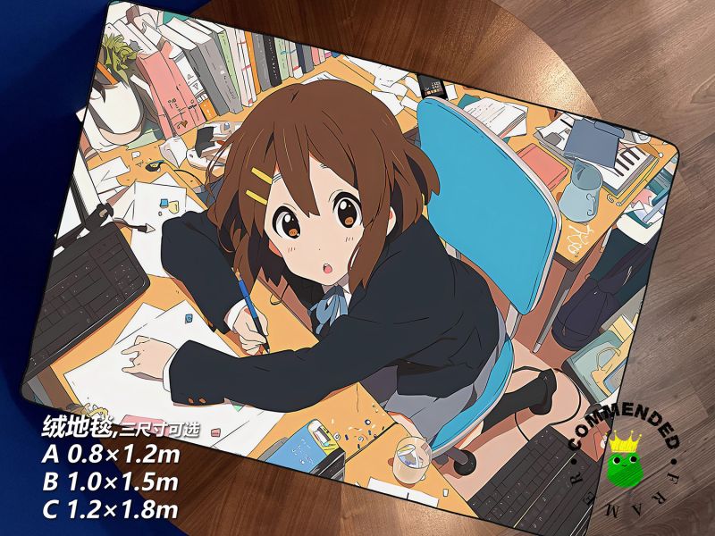【海外代購】皇呱 《最強單核平澤唯》 輕音少女輕音部的吉他手兼主唱最強單核平澤唯週邊裝飾畫 午睡毯  地毯 