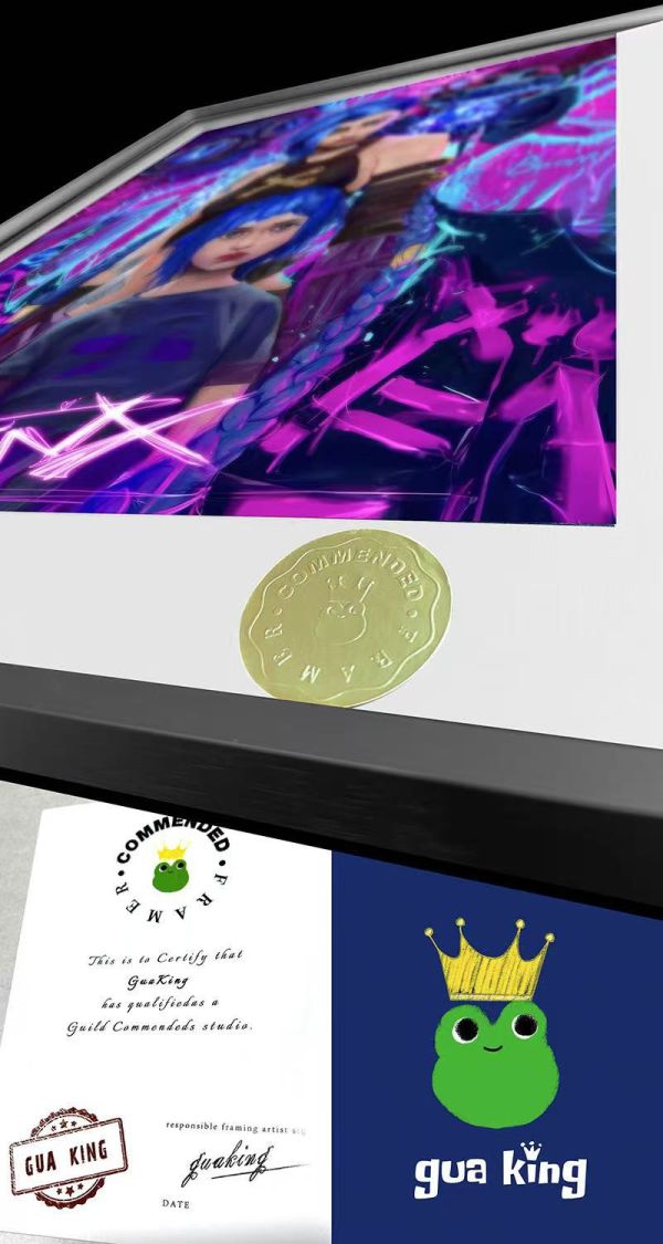 【海外代購】皇呱 《金克絲爆爆雙人照》英雄聯盟雙城之戰金克絲jinx爆爆Arcane裝飾畫 