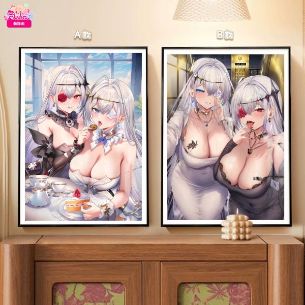 【海外代購】阿喵畫社 惡墮 艾姆登雙形態雙聯 新品8k主題高清裝飾畫 地墊 午睡毛毯 冰箱貼 