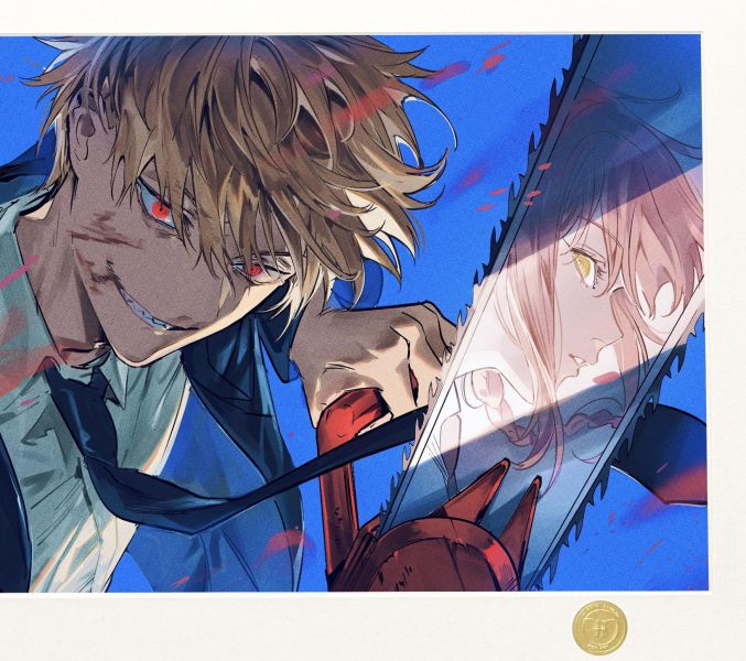 【海外代購】H2 《電次瑪奇瑪》電鋸人裝飾畫 