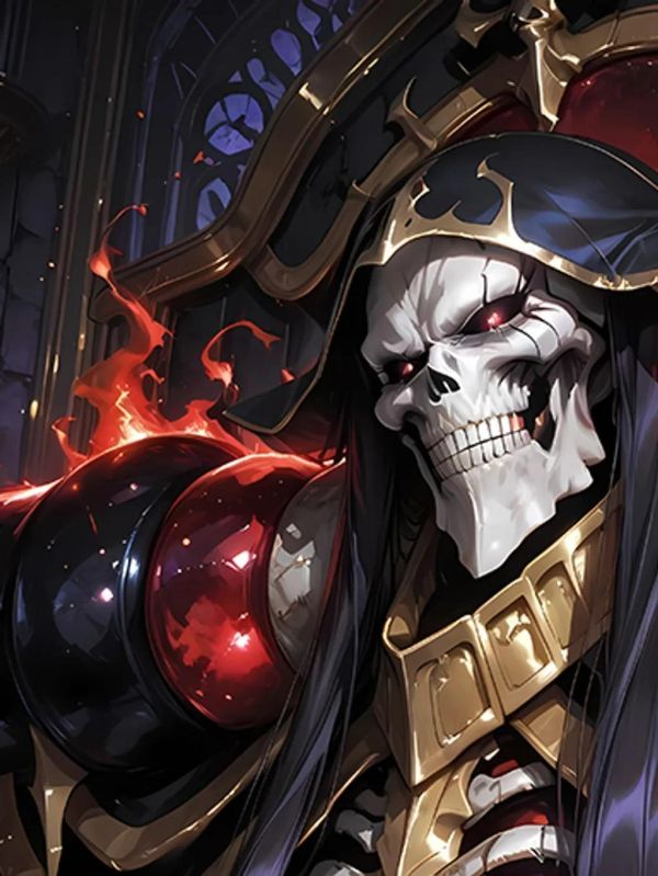 【海外代購】巴洛克 《骨王》Overlord安茲·烏爾·恭骨王裝飾畫冰箱貼 