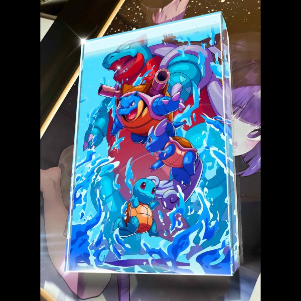 【海外代購】阿喵畫社 第十七彈進化組系列動漫卡磚 標準尺寸壓克力收藏透明磚 