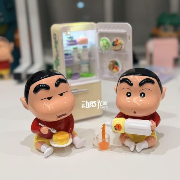 【海外代購】動感光波 sofubi 第15彈 倒果汁小新&16彈食蛋糕小新 