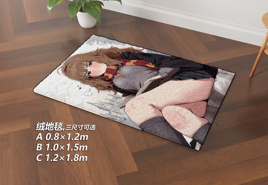 【海外代購】千鳥社 《妙麗單人》 妙麗哈利波特葛萊分多霍格華茲魔法午睡毯地毯裝飾畫 午睡毯 地毯