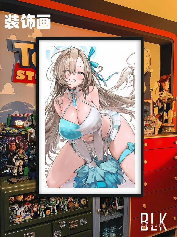 【海外代購】巴洛克 《啦啦隊明日奈》蔚藍檔案裝飾畫冰箱貼 
