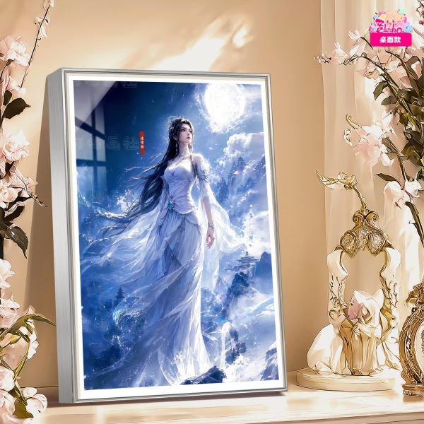 【海外代購】阿喵畫社 雪影望月 陸雪琪 新品12K主題超清裝飾畫 床頭地墊  冰箱貼 
