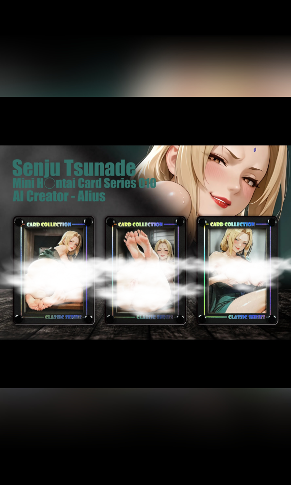 【R18-海外代購】黑白畫映 B&W Mini AI Creator系列桌面裝飾卡磚第十彈 千手綱手 