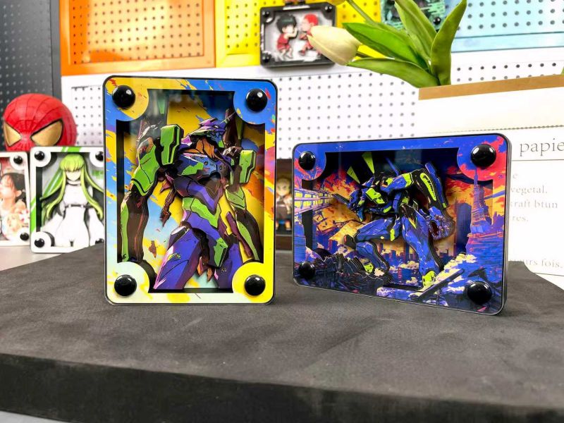 【海外代購】萌萌匠 新世紀福音戰士EVA01初號機壓克力方磚擺件 