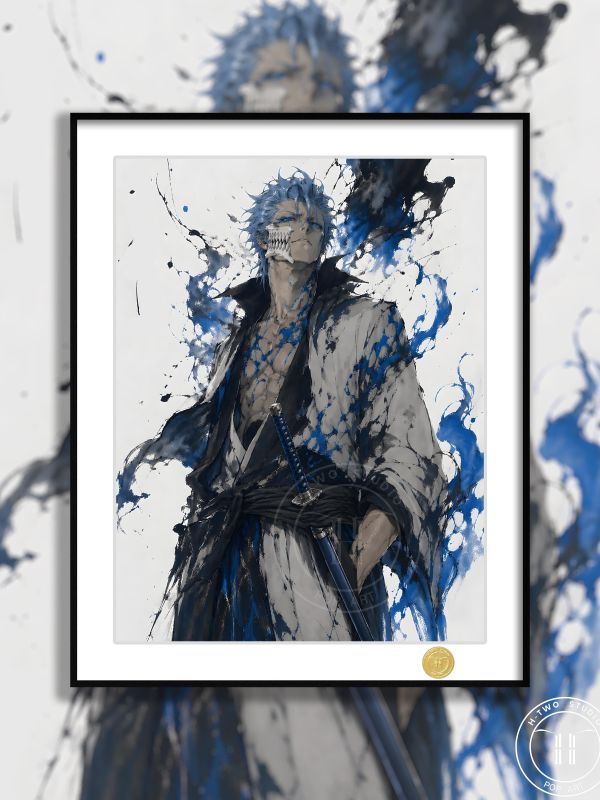 【海外代購】H2 《水墨葛力姆喬》裝飾畫 死神 