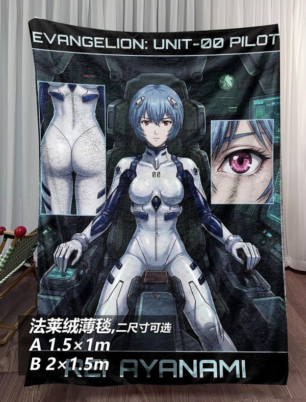【海外代購】千鳥社 《明日香駕駛艙》明日香駕駛艙新世紀福音戰士EVA午睡毯地毯裝飾畫 