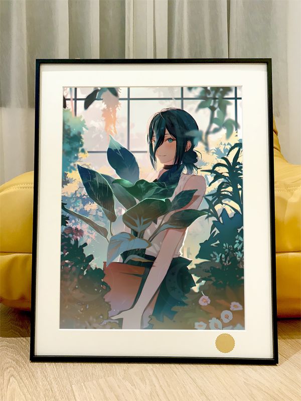 【海外代購】星空《園丁蕾塞》Chainsaw Man電鋸人Reze瑪奇瑪早川秋電次鏈鋸人動漫裝飾畫 