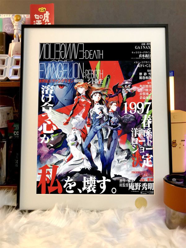 【海外代購】星空 福音戰士 EVA初號機綾波麗明日香裝飾畫 
