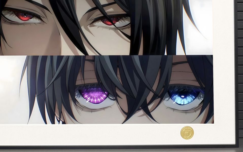 【海外代購】H2 《黑執事》賽巴斯蒂安夏爾斯邁爾少爺動漫二次元裝飾畫 