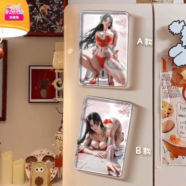 【海外代購】阿喵畫社 街霸 不知火舞 最新服飾 雙聯新品8k主題高清裝飾畫 午睡毛毯 床頭地墊 冰箱貼 