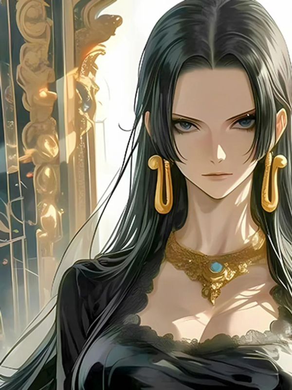 【海外代購】巴洛克 《黑裙女帝》海賊王裝飾畫冰箱貼 