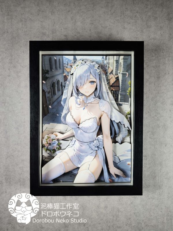 【海外代購】【46CM】 泥棒貓工作室  DSHY Genshin Impact 申鶴 花嫁 可月兌立體畫 
