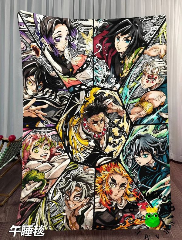 【海外代購】皇呱 《鬼殺隊九柱》鬼滅之刃裝飾畫 午睡毯  地毯 