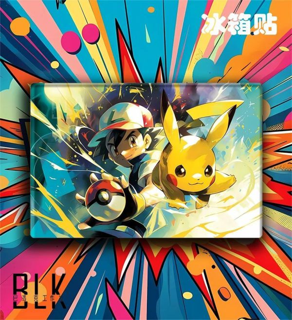 【海外代購】巴洛克 《智皮》寵物小精靈皮卡丘小智裝飾畫冰箱貼 