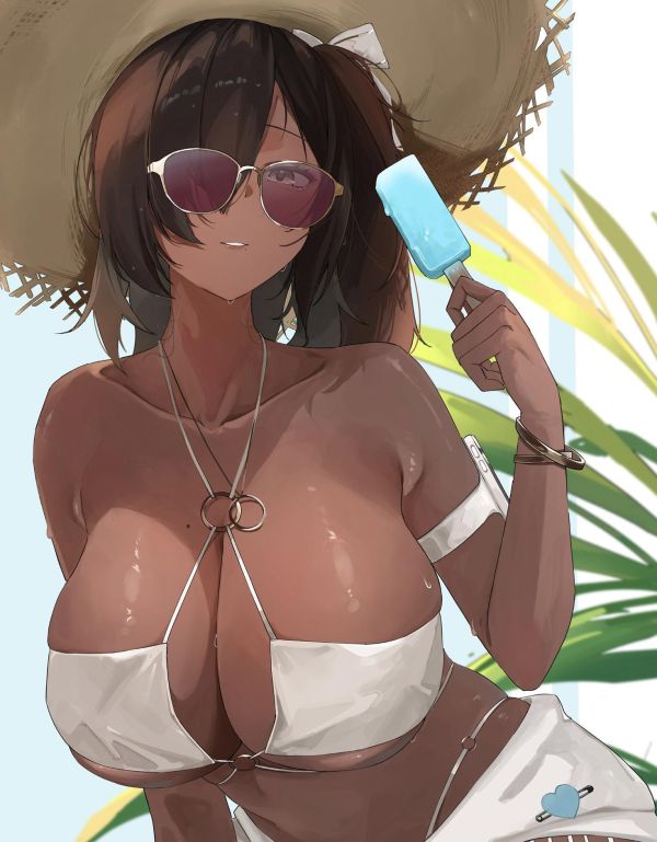 【海外代購】H2工作室 《泳裝娜嘉》勝利女神妮姬NIKKE黑皮辣妹動畫二次元裝飾畫 