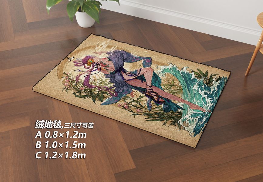 【海外代購】千鳥社 《日式UTA》海賊王烏塔UTA紅髮歌姬午睡毯地毯裝飾畫 午睡毯 地毯 