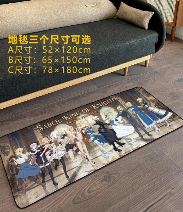 【海外代購】千鳥社《Saber 換裝跳舞》Fate命運之夜換裝全家福地毯鼠標墊裝飾畫 