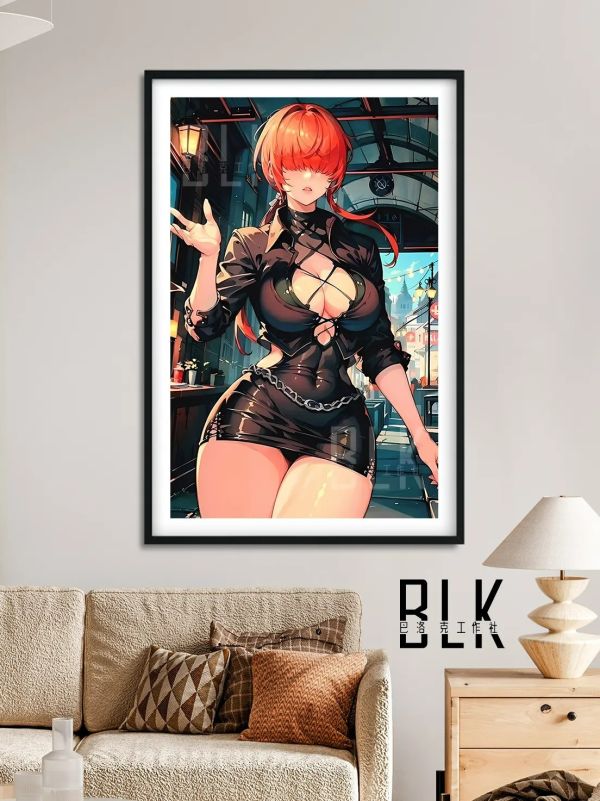 【海外代購】巴洛克 《Shermie》夏爾美拳皇97謝爾美裝飾畫 