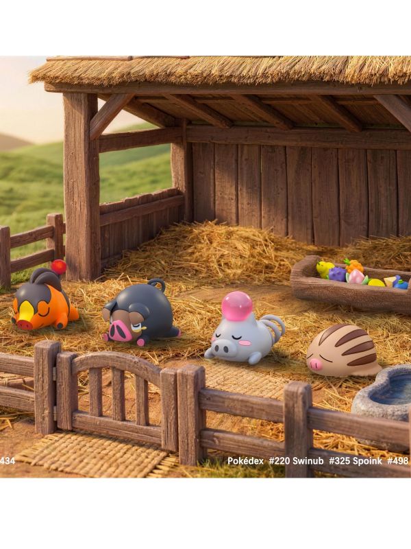 【預定】精寶JB 四隻小豬 寶可夢 生態系列 