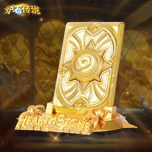 【預定】HEX Collectibles 黃金挑戰卡背 爐石戰記 金屬典藏擺件 