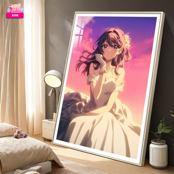 【海外代購】阿喵畫社 青春豬頭少年 晚霞 婚紗 櫻島麻衣 8k超清裝飾畫 