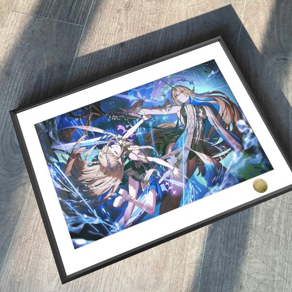 【海外代購】皇呱 《聖女卡提希婭》鳴潮裝飾畫 午睡毯  地毯 