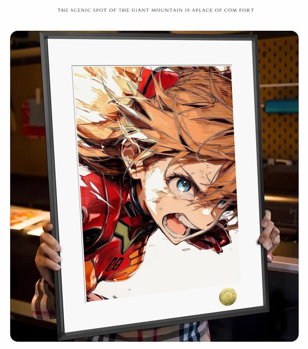 【海外代購】皇呱 《明日香的憤怒》 第二適格者惣流·明日香·蘭格雷的憤怒同人周邊裝飾畫 午睡毯 地毯 