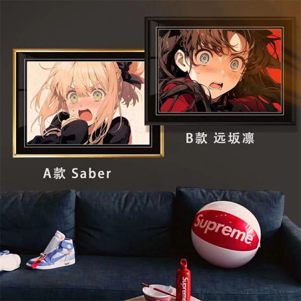 【海外代購】千鳥社 Fate 遠坂凜SABER阿爾托莉雅裝飾畫 