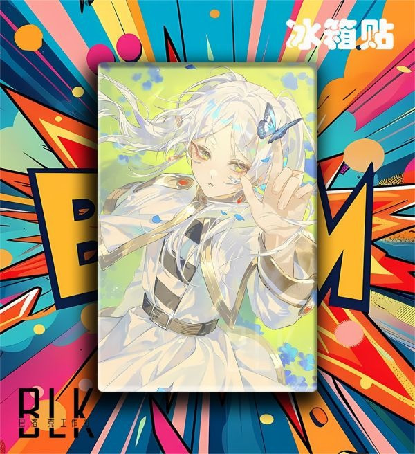 【海外代購】巴洛克 蝴蝶芙莉蓮Frieren辛美爾菲倫裝飾畫/冰箱貼 