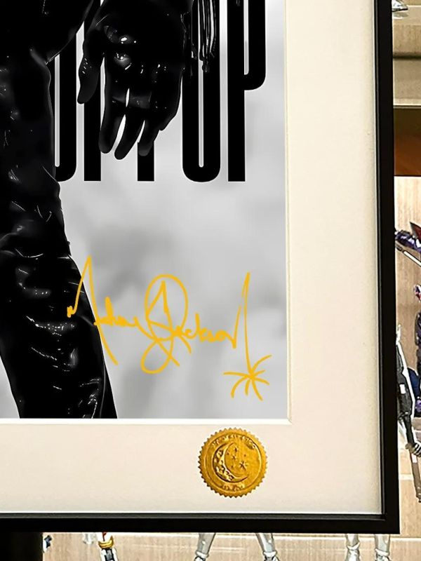 【海外代購】星空 《the king of pop》邁克爾傑克遜太空步裝飾畫 