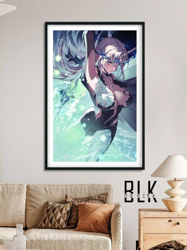 【海外代購】巴洛克《熒光卡提希婭》鳴潮裝飾畫冰箱貼 