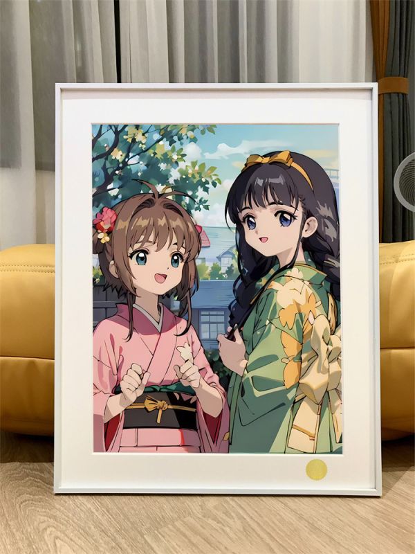 【海外代購】星空 和服小櫻知世 百變小櫻魔卡少女 裝飾畫 