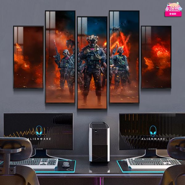 【海外代購】阿喵畫社 三角洲戰火五幅套裝 8k主題高清裝飾畫 滑鼠墊 