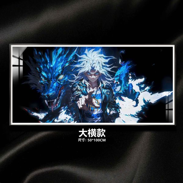 【海外代購】阿喵畫社 遊戲王 貘良了 8k超大橫款超清裝飾畫 發光滑鼠墊 床頭地墊 
