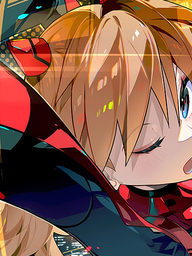 【海外代購】巴洛克 《城市明日香》Asuka新世紀福音戰士初號機動漫裝飾畫冰箱貼 