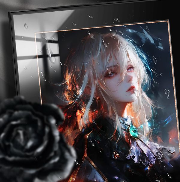 【海外代購】阿喵畫社 凋零之花 薇爾莉特 展館級8k超清精裱畫 