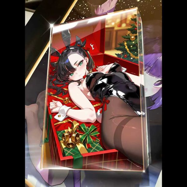 【海外代購】阿喵畫社 第五十彈動漫卡磚聖誕禮物兔女郎寶可夢 加厚紀念收藏磚 