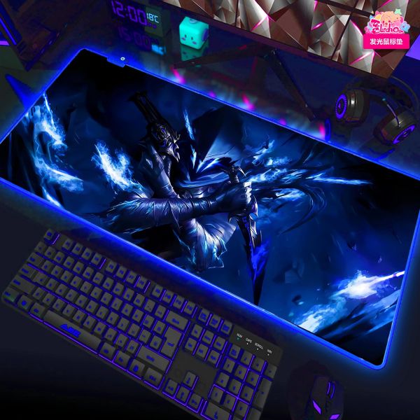 【海外代購】阿喵畫社 無畏契約 幽影 8k主題高清裝飾畫 發光滑鼠墊  床頭地墊 