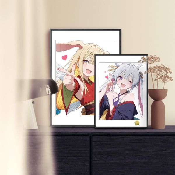 【海外代購】皇呱 《頂流Vtuber第二彈》 超時空輝夜姬！神秘少女輝夜頂級主播月見八千代週邊裝飾畫 