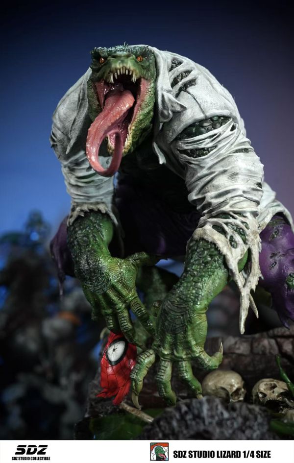 【預定】SDZ 蜘蛛人 蜥蜴人 1:4全身雕像 