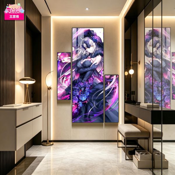 【海外代購】阿喵畫社 花嫁 FGO婚紗黑貞德三宮格 新品三宮格裝飾 