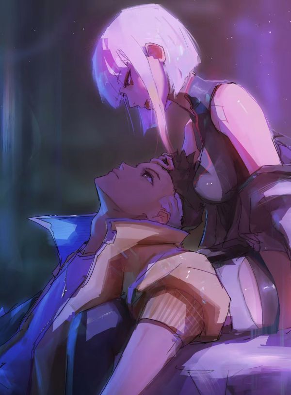 【海外代購】H2 《露西大衛》賽博龐克邊緣行者Lucy裝飾畫 